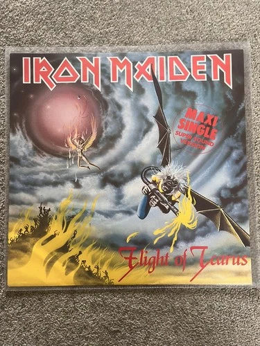 Iron Maiden Flight Of Icarus 12” Maxi Single Vinyl 1983 N/M-VG