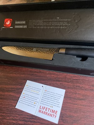 Damascus Chefs Knife Japanese VG10 Stainless Steel In Box  67 Layers