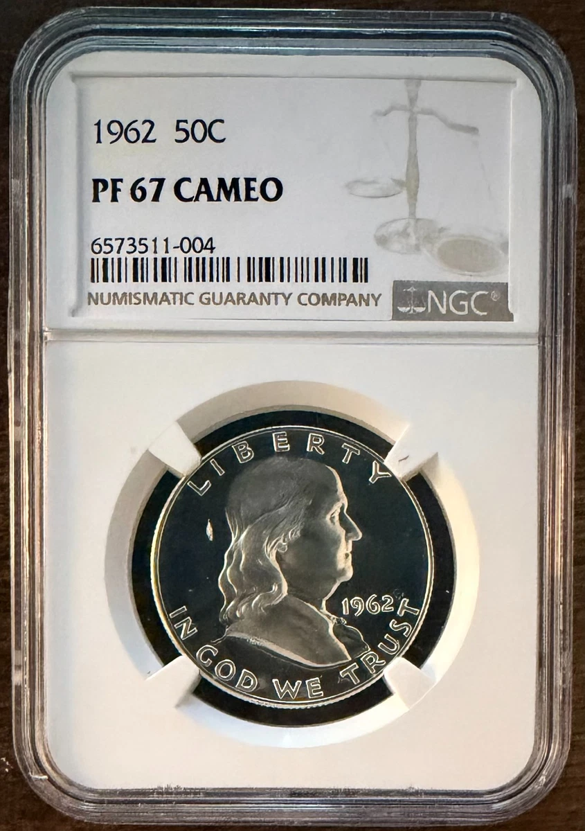 Proof PR 67 Graded 1962 Franklin Half Dollars (1948-1963) for sale