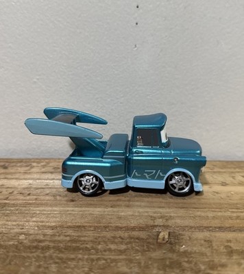 Disney Pixar Cars Tokyo Mater Blue Metallic Chase Drift Mater 1:43