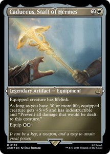 Caduceus, Staff of Hermes (Foil Etched) #173 - Universes Beyond: Assassin's Creed