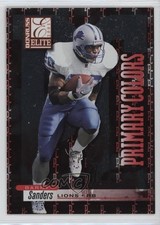 2001 Donruss Elite Primary Colors Red /975 Barry Sanders #PC-35 HOF 7v7