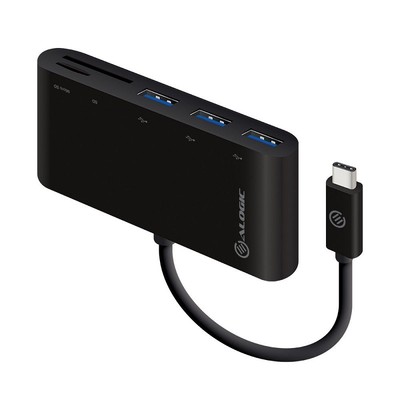 O-Alogic USB Type-C to Multi Adapter Card Reader for SD/Micro SD & 3 x USB 3....