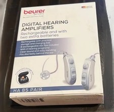 GENUINE Beurer - HA85 Digital Hearing Amplifiers - only 2 batteries are included