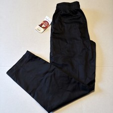 Chef Works NBBP-BLK Essential Baggy Chef Pants in black, size Small