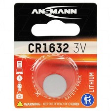 Ansmann CR1632-BP1(A) 1516-0004 Ansmann CR1632 Consumer Lithium Battery Coin