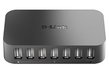 Image of D-Link DUB-H7/B 7-Port USB 2.0 Hub - UK Version