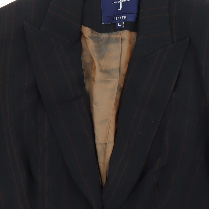Jasper Conran Women's Black Pinstripe Suit Jacket, Size 12