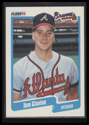 1990 Fleer #583a Tom Glavine