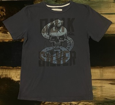 Y2K Quicksilver Short Sleeve Shirt Skull Snake Single Stitch