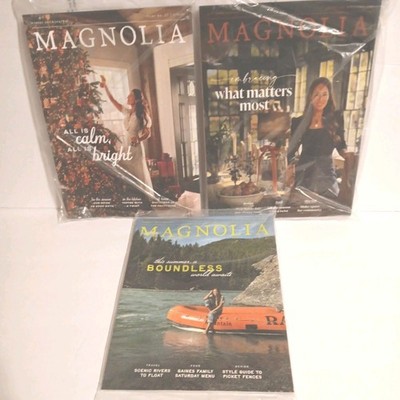 Lot 3 Magnolia Journal Summer Fall Winter 2025 Issues 35 36 37 SEALED FREE SHIP!