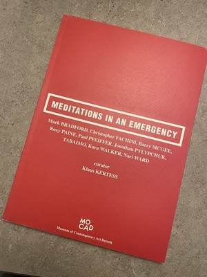 Meditations in an Emergency MOCAD Detroit First Show Book Museum Detroit