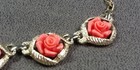 4 Sarah Coventry Necklace Bracelet Earrings Faux Coral Rose Blossom Vintage Lot — photo 7