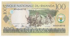 RWANDA  01/5/2003  100 FRANCS  P-29  UNC