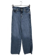 7 FOR ALL MANKIND Marlenejeans Damen Jeans Gr. DE 34 blau Casual-Look