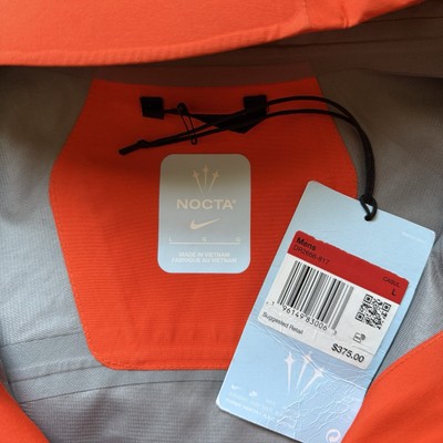 Nike x Nocta DRAKE Tungsten Alien Goretex Jacket Orange SIZE LARGE
