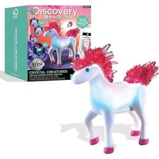 Discovery Crystal Creatures Lighted Unicorn STEM Crystal Grow Kit New