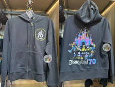 Disneyland 70th Celebration Mickey Friends Zip-up Hoodie Size S-5XL Fanmade