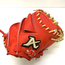 ATOMS Catcher Mitt 33 Hardball Glove New Red Orange ERM Wrist Japan Limited
