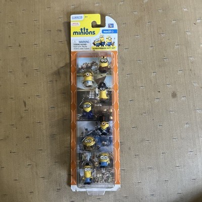 SEALED NEW MINIONS MOVIE 8 PIECE GIFT SET THINKWAY TOYS 8 FIGURES WALMART EXCL.