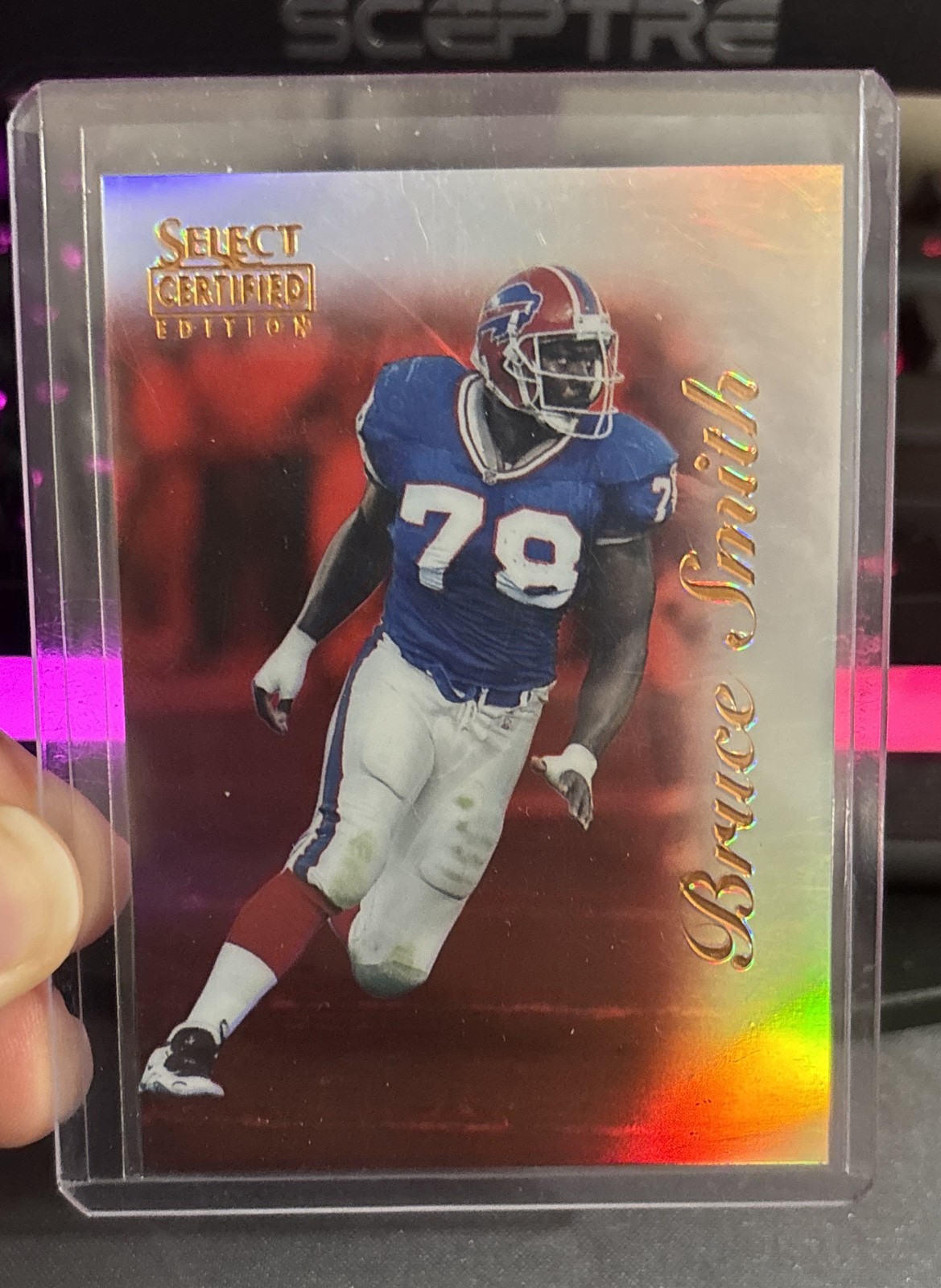 1996 Select Certified Edition Bruce Smith #21 Mirror Red SSP RARE PROMO ONLY 90!