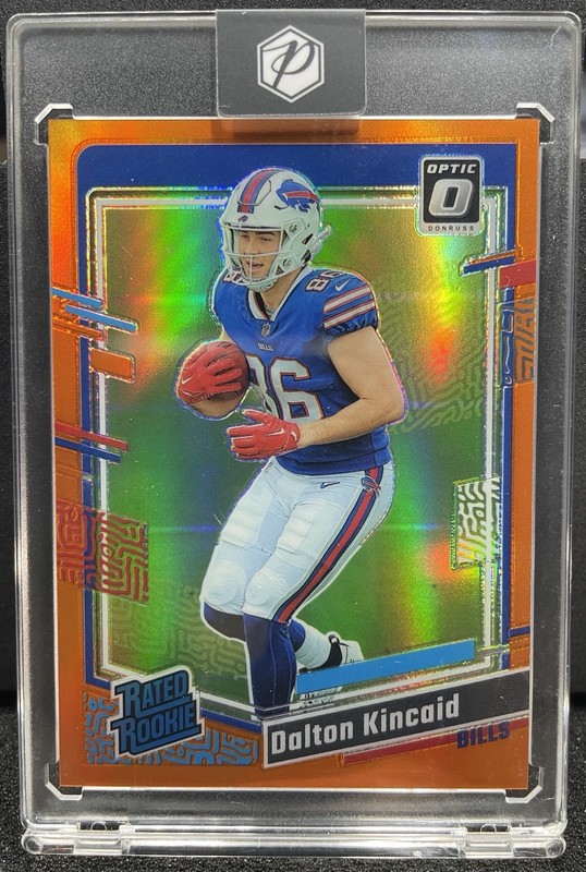2023 Panini Donruss Optic Rated Rookie Dalton Kincaid #211 Orange Prizm/249 (RC)