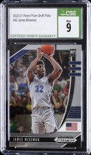 2020-21 PANINI PRIZM DRAFT PICKS #42 JAMES WISEMAN CSG 9