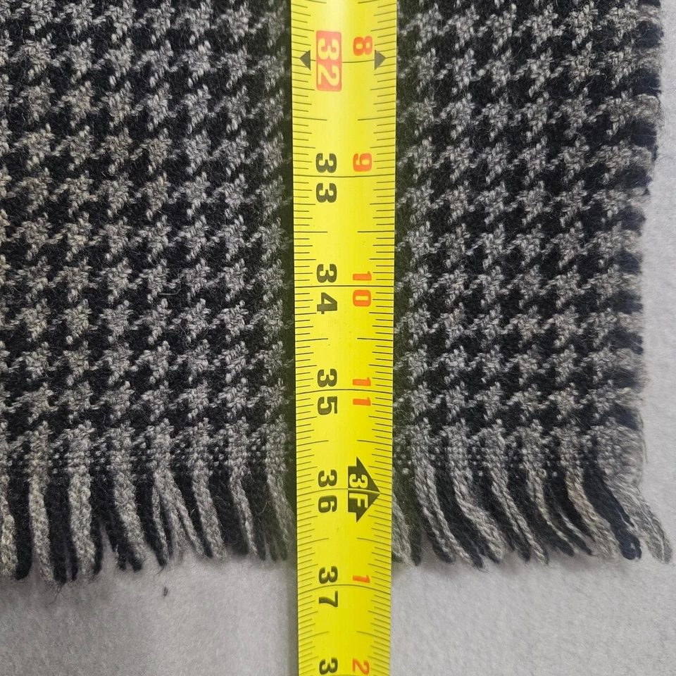 Шарф мужской Banana Republic кашемир ангорская смесь гончая черный на сером - Изображение 4 из 4