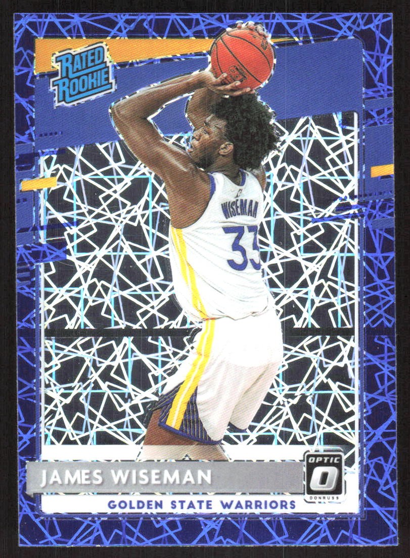 90K 2020-21 Donruss Optic #152 James Wiseman Blue Velocity