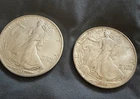 1991 1 oz American Silver Eagle Dollar Coin Lot (2 Coins) Bullion 🔥