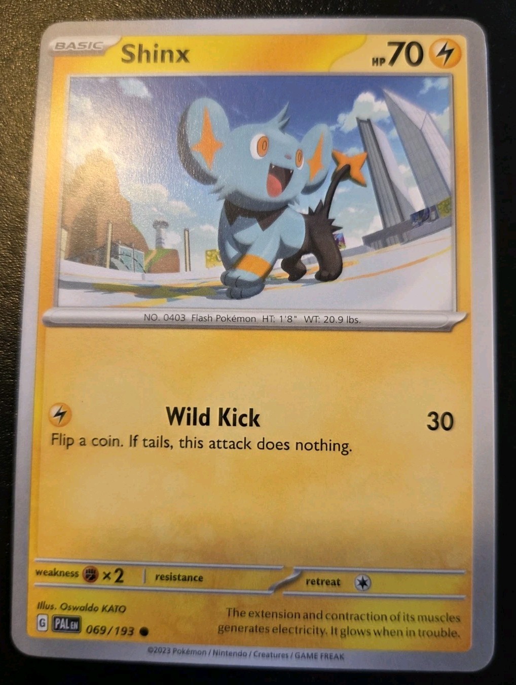 Shinx 069/193 Common Scarlet & Violet: Paldea Evolved Pokemon TCG