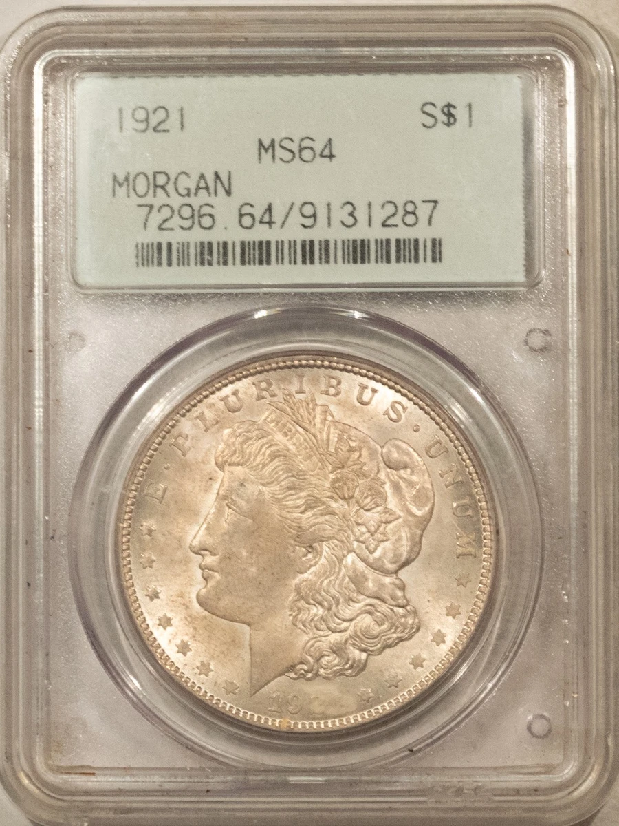 25+ Uncirculated 1921 Year Morgan US Dollars (1878-1921) for sale