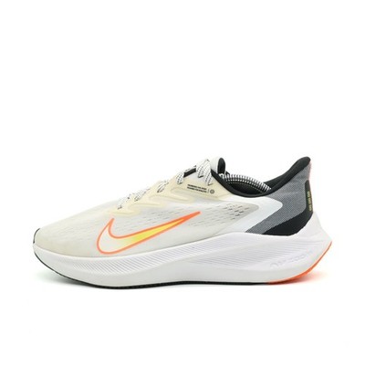 Nike Damen Winflo 8 Laufschuhe Weiß/Orange/Schwarz Mesh/Textil Air Zoom EU 40