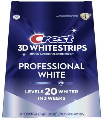 Crest 3D Whitestrips Professional White (Level 20) 20 Treatments Exp. 12/29/2027