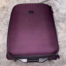 Tripp Suitcase Carry on 2 Wheels soft Shell Purple Telescopic Handle