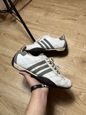 VTG Adidas Tuscany Goodyear White Driving Racing Shoes Men's