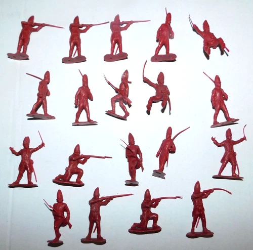Vintage Marx Revolutionary War Play Set British Soldier Figures