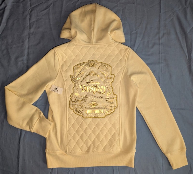 New Disney Destiny Inaugural Sailing Jacket Ivory Zip Hoodie NWT Women S Retired