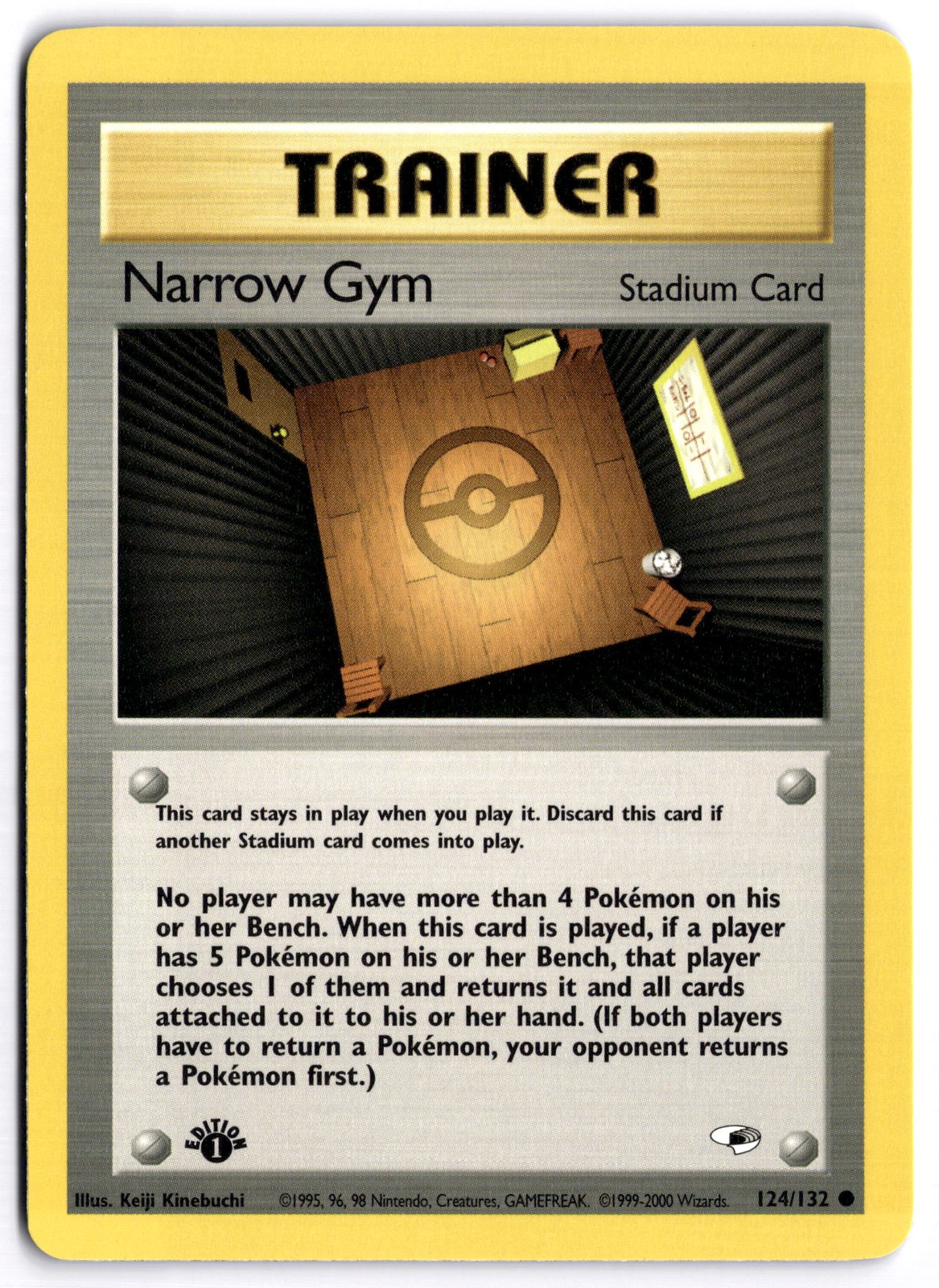 Pokémon 1st Edition Narrow Gym Common Gym Heroes 124/132 NM