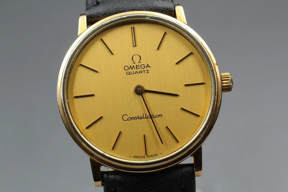 Vintage 1970s OMEGA Constellation Gold Dial Cal.1330 Quartz Men's Watch [Exc+5] - Image 2 of 4