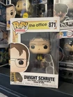 Funko Pop!  The Office Dwight Schrute Vinyl Bobble Toy Figure #871 BROKEN GLASSE