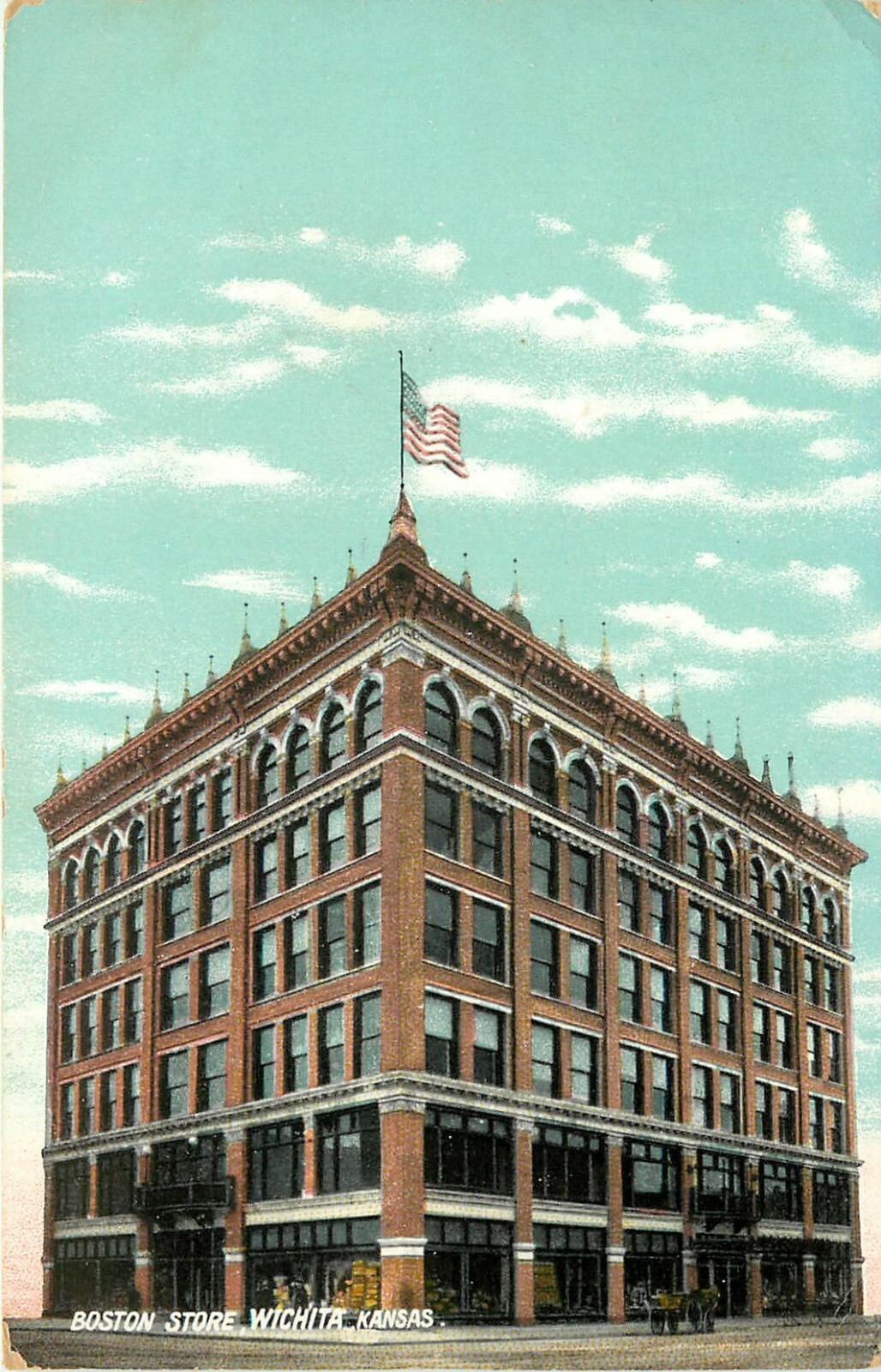 c1912 Postcard; The Boston Department Store, Wichita KS Posted eBay
