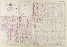 Mapa atlas Denver Colorado 1905, tierras escolares terrenos deportivos 10ª av - 17ª av