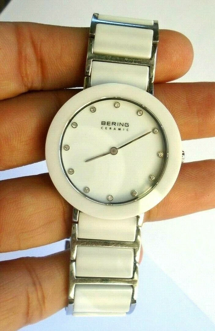 Bering white ceramic shop ladies watch