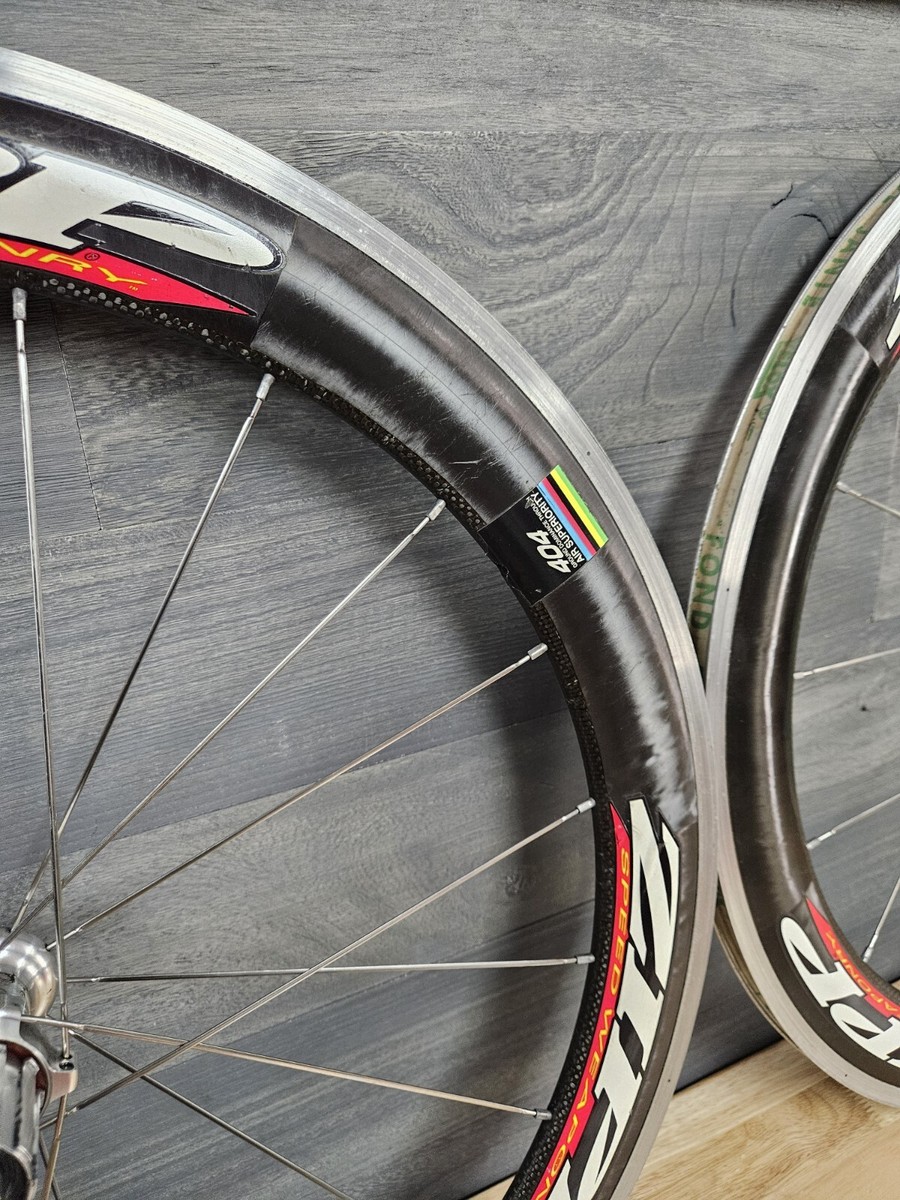 Zipp 404 Speed Weaponry Carbon Fiber Wheelset 650c Clincher Rim