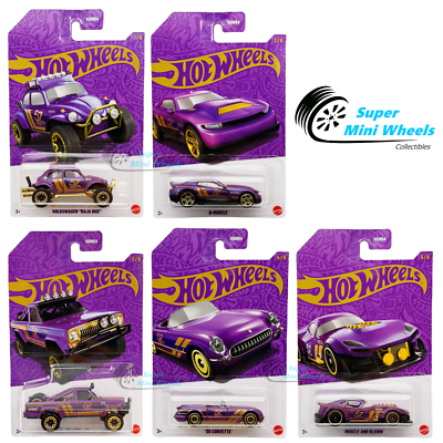 Hot Wheels 2025 Pearl Chrome G Case (5 Cars Set) 57th