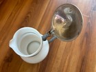 Milk Glass Covered Pitcher Vintage — photo 2