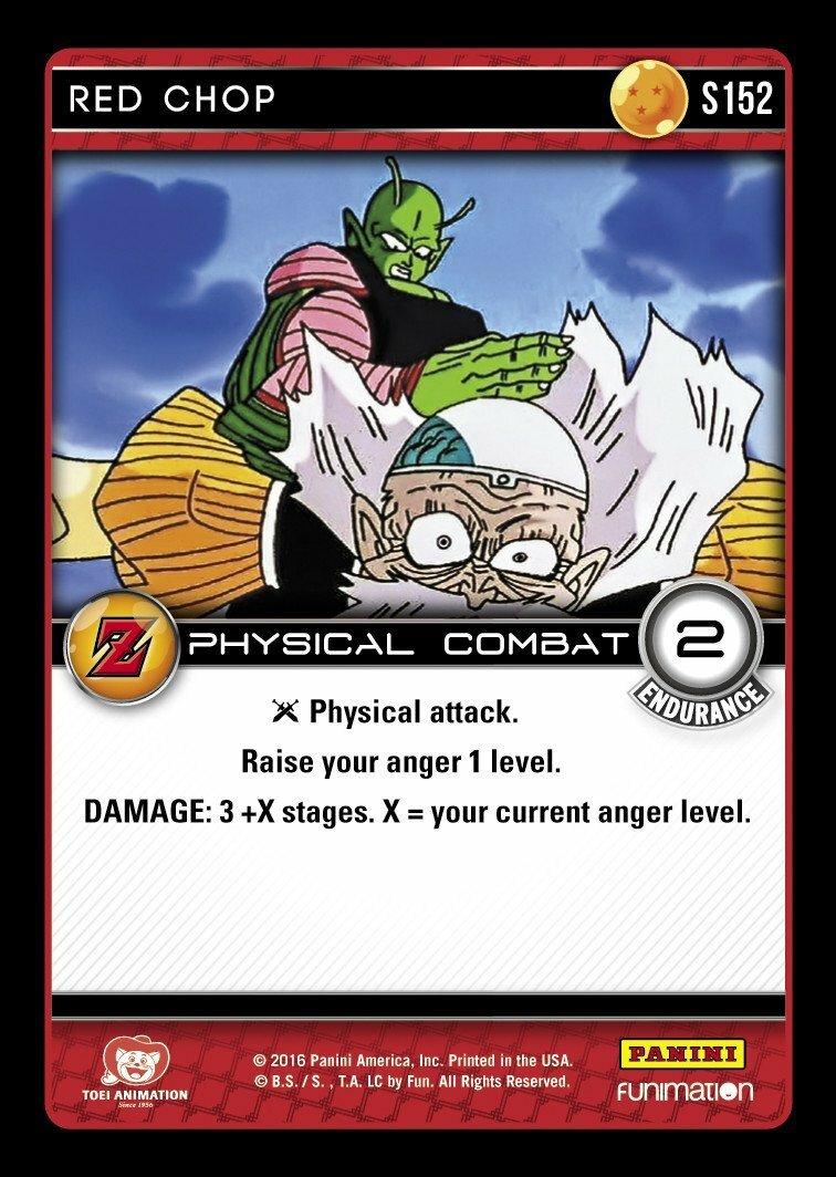 DBZ Dragon Ball Z TCG Panini Awakening S152 Red Chop