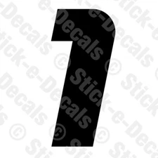 Number One 1 Vinyl Die Cut Decal Sticker - RACING NUMBER - RSF