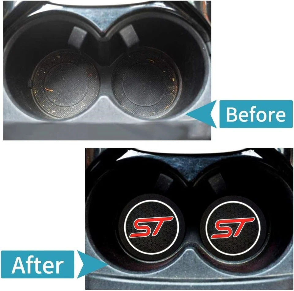 2Pcs Car Cup Holder Coaster fit for Ford Focus st XR4  Universal cup holder - Image 3 of 4